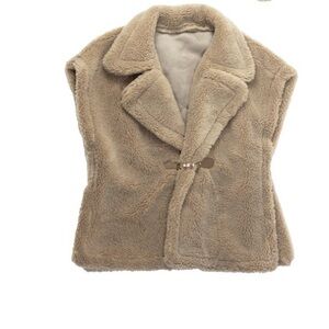 Time and Tru Tan Teddy Jacket